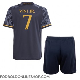 Real Madrid Vinicius Junior #7 Udebane Trøje Børn 2023-24 Kortærmet (+ Korte bukser)